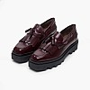 Γυναικεία Μοκασίνια AWCH347 Μπορντό Δέρμα Boss shoes Γυναικεία Μοκασίνια AWCH347 Μπορντό Δέρμα Boss shoes