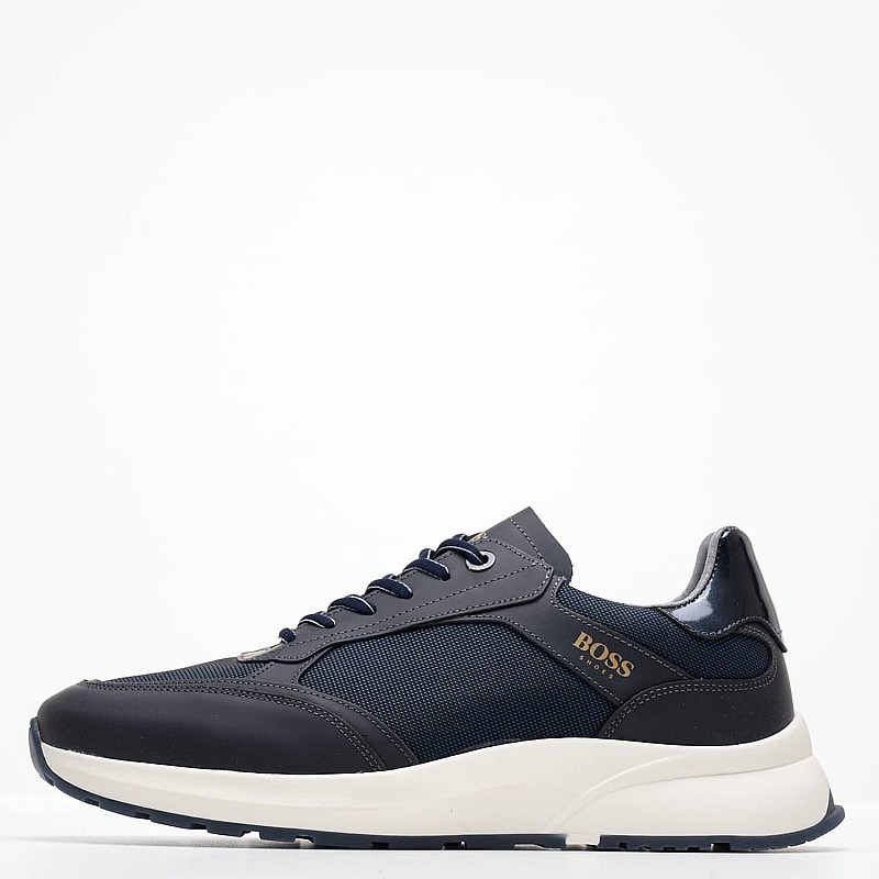 Ανδρικά Παπούτσια Casual AZ273.Thes Μπλε Δέρμα Boss shoes