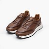 Ανδρικά Παπούτσια Casual AZ273 Ταμπά Δέρμα Boss shoes Ανδρικά Παπούτσια Casual AZ273 Ταμπά Δέρμα Boss shoes