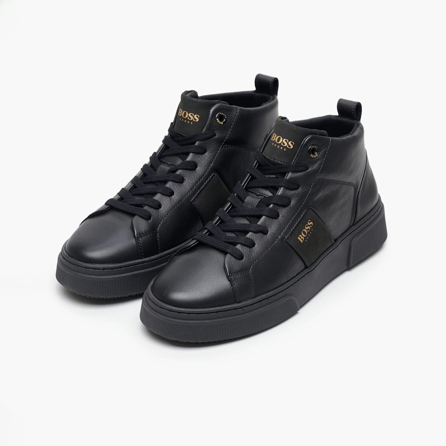 Ανδρικά Μποτάκια AZ520 Μαύρο Δέρμα Boss shoes