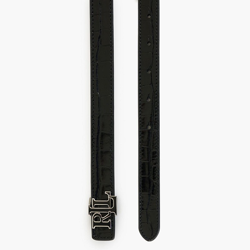Γυναικείες Ζώνες 412951445 Μαύρο Δέρμα Ralph Lauren