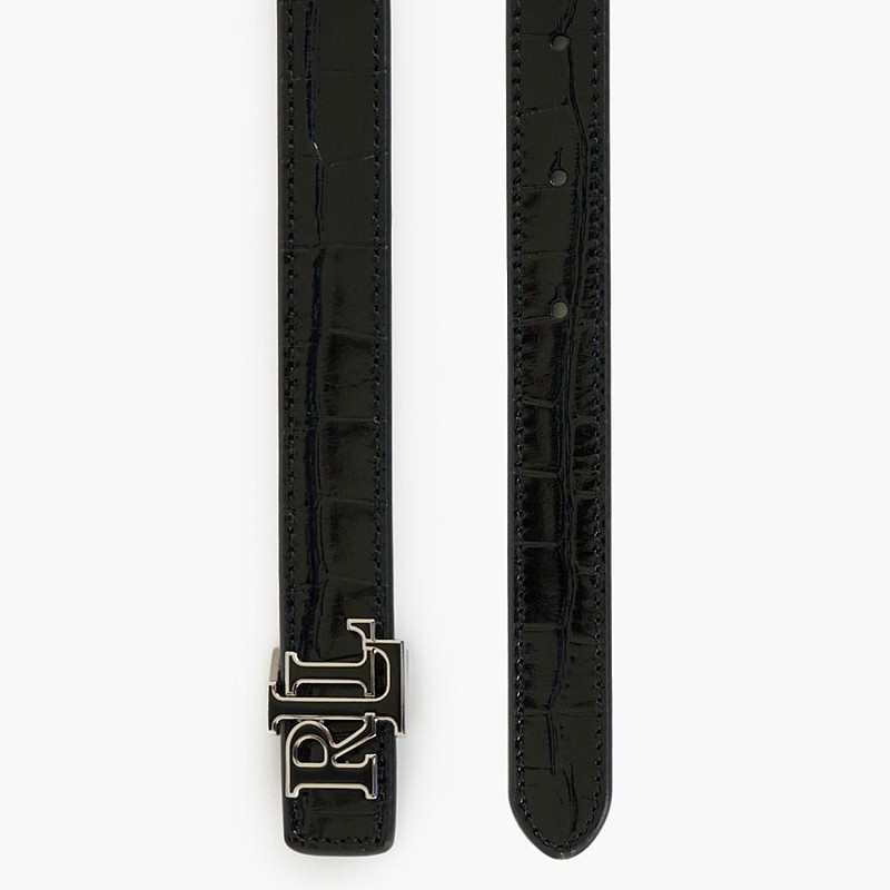Women Belts 412951446 Black Leather Ralph Lauren