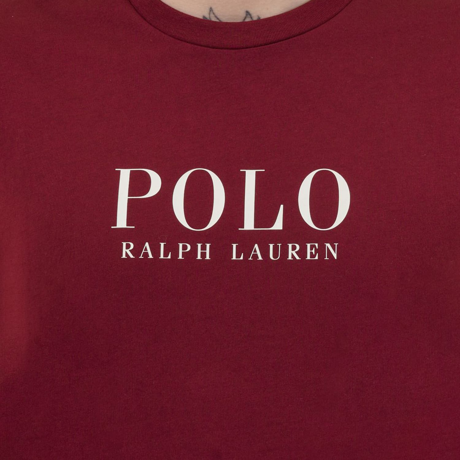 Ανδρικές Μπλούζες Fall.Crew Μπορντό Βαμβάκι Ralph Lauren Ανδρικές Μπλούζες Fall.Crew Μπορντό Βαμβάκι Ralph Lauren