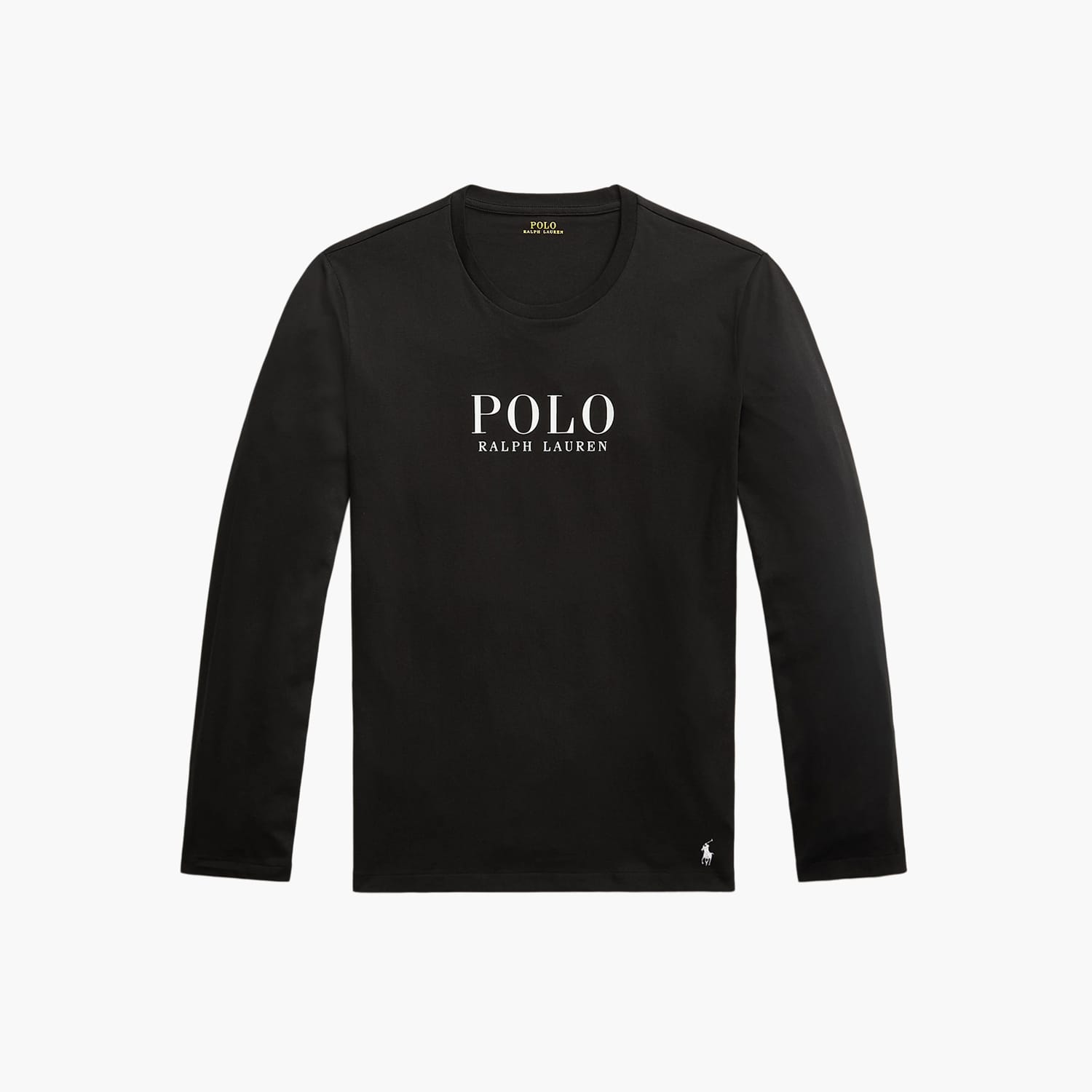 Ανδρικές Μπλούζες Ls.Crew.Top Μαύρο Βαμβάκι Ralph Lauren