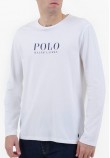Ανδρικές Μπλούζες Ls.Crew.Top Άσπρο Βαμβάκι Ralph Lauren