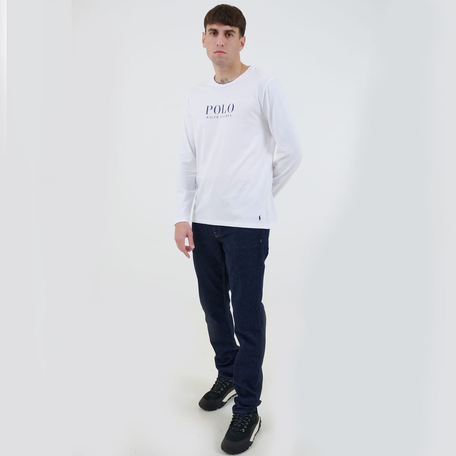Ανδρικές Μπλούζες Ls.Crew.Top Άσπρο Βαμβάκι Ralph Lauren Ανδρικές Μπλούζες Ls.Crew.Top Άσπρο Βαμβάκι Ralph Lauren
