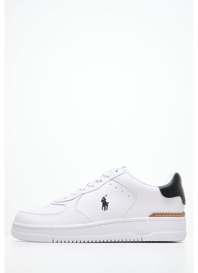 Ανδρικά Παπούτσια Casual Retro.Basket Άσπρο Δέρμα Tommy Hilfiger
