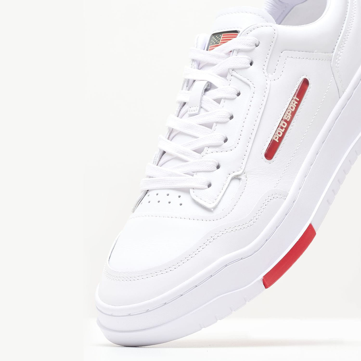 Ανδρικά Παπούτσια Casual Ps.Sneaker Άσπρο Δέρμα Ralph Lauren Ανδρικά Παπούτσια Casual Ps.Sneaker Άσπρο Δέρμα Ralph Lauren