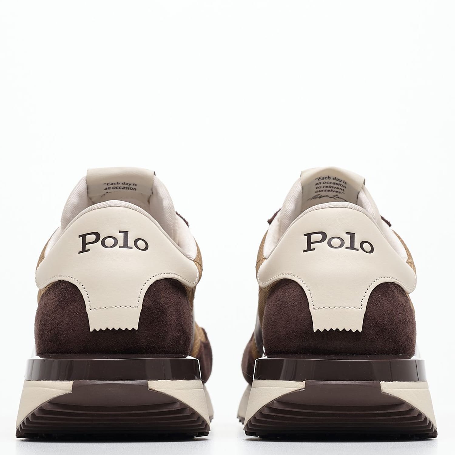 Men Casual Shoes Train89 Brown Leather Ralph Lauren Men Casual Shoes Train89 Brown Leather Ralph Lauren
