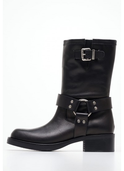 Γυναικεία Μποτάκια 1150 Μαύρο ECOleather Mortoglou