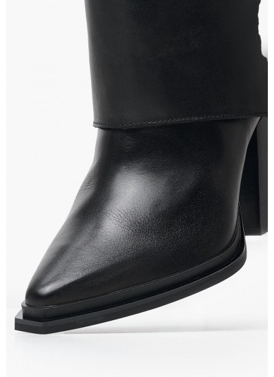Γυναικεία Μποτάκια 1050 Μαύρο ECOleather Mortoglou
