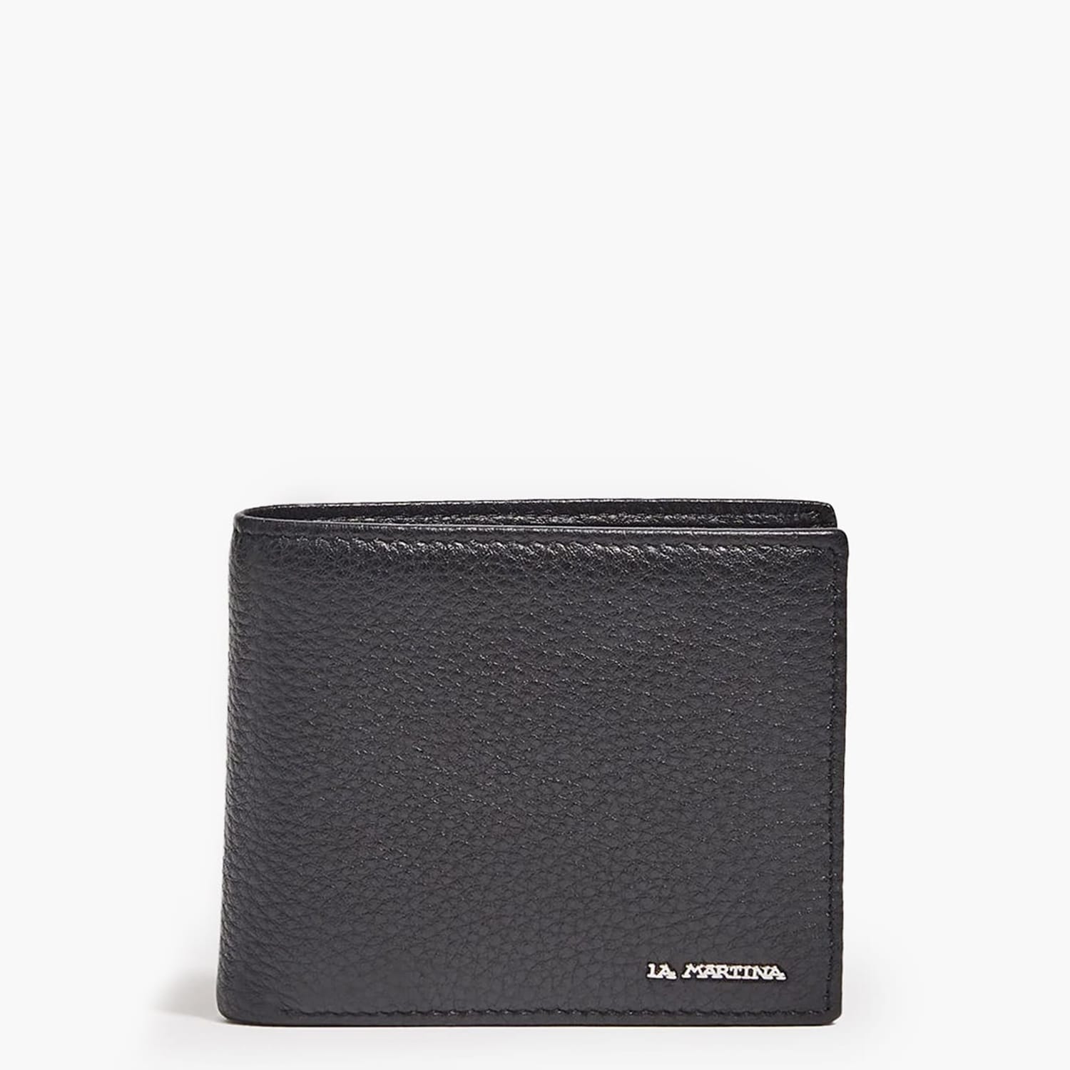 Men Wallets Joan Black Leather La Martina