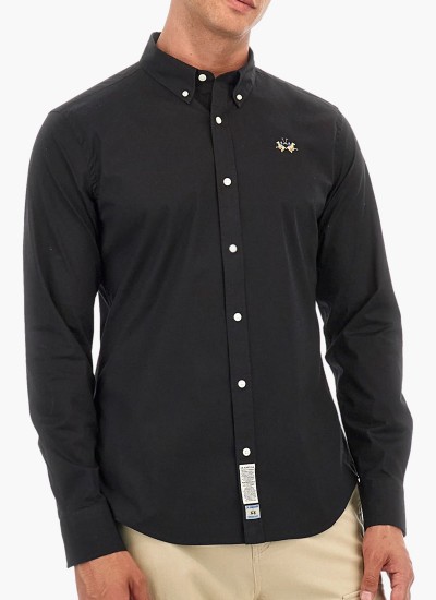Ανδρικά Πουκάμισα Oxford.Shirt Μπλέ Ανοιχτό Βαμβάκι GANT