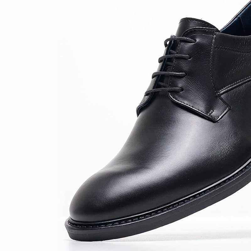 Men Shoes 4402 Black Leather Damiani