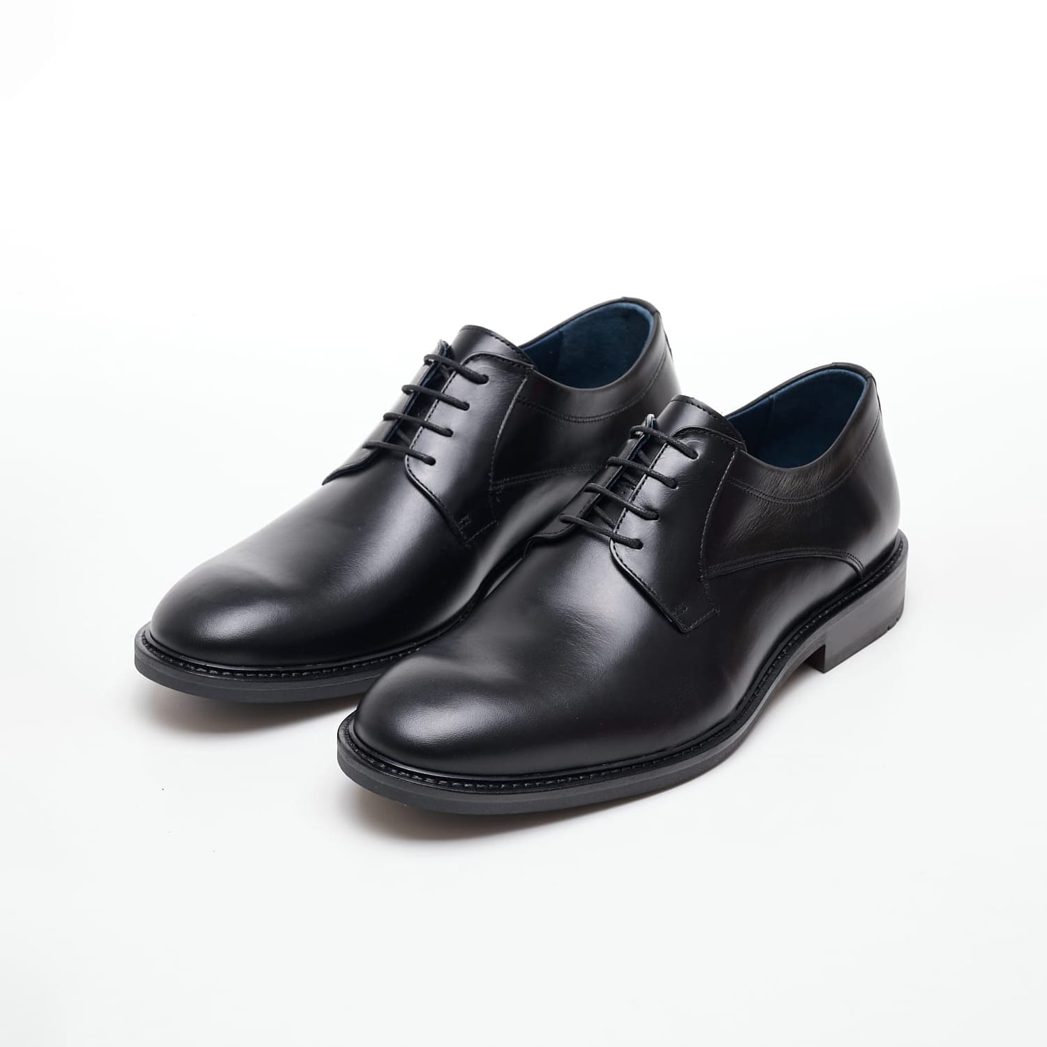 Men Shoes 4402 Black Leather Damiani Men Shoes 4402 Black Leather Damiani