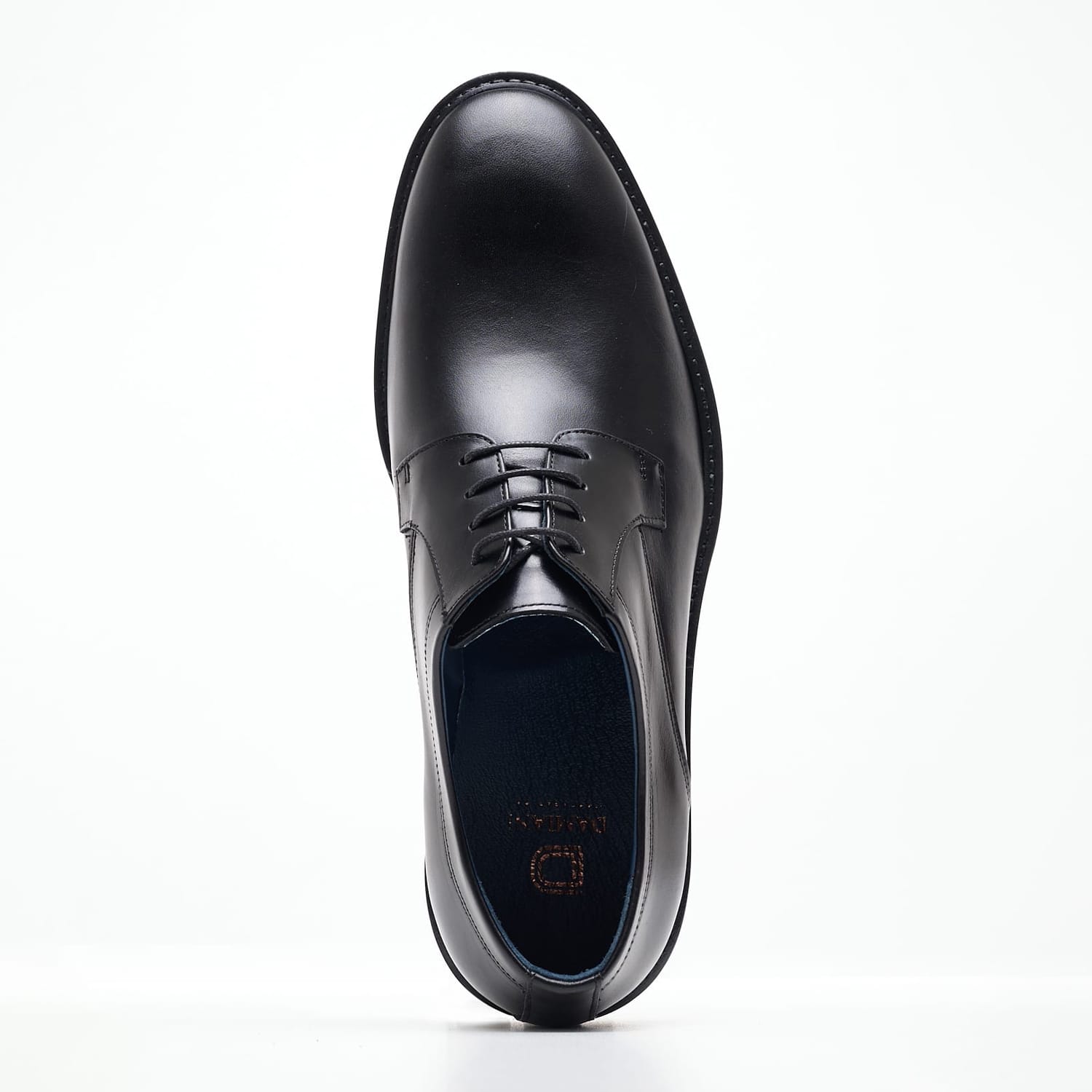 Men Shoes 4402 Black Leather Damiani Men Shoes 4402 Black Leather Damiani