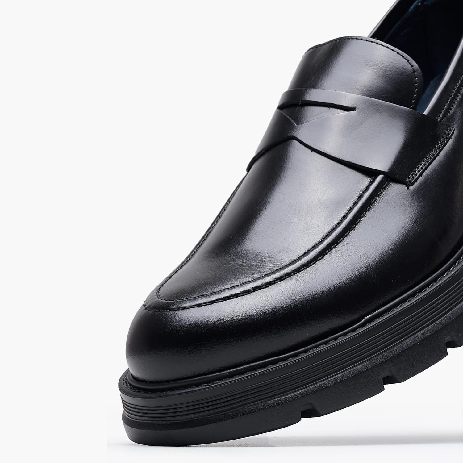 Men Moccasins 7504 Black Leather Damiani