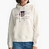 Women's Footers Archive.Hoodie White Cotton GANT Women's Footers Archive.Hoodie White Cotton GANT