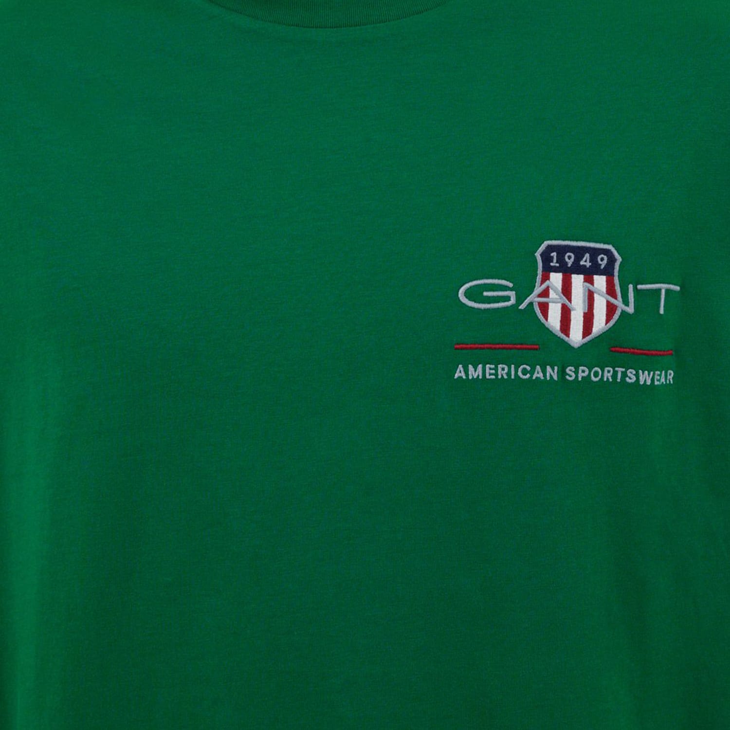 Men T-Shirts Archive.Med Green Cotton GANT Men T-Shirts Archive.Med Green Cotton GANT