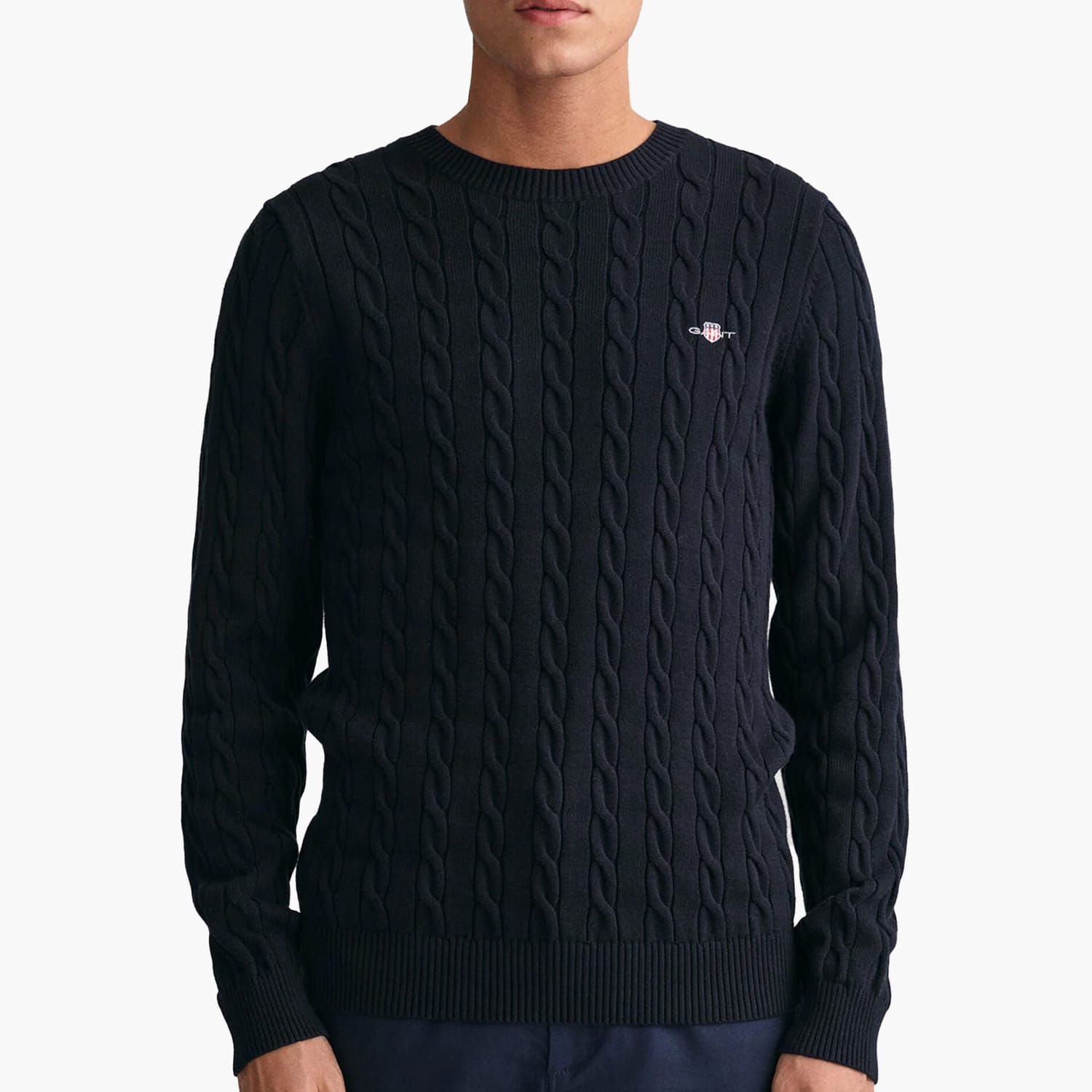Men T-Shirts Cab.Neck DarkBlue Cotton GANT Men T-Shirts Cab.Neck DarkBlue Cotton GANT