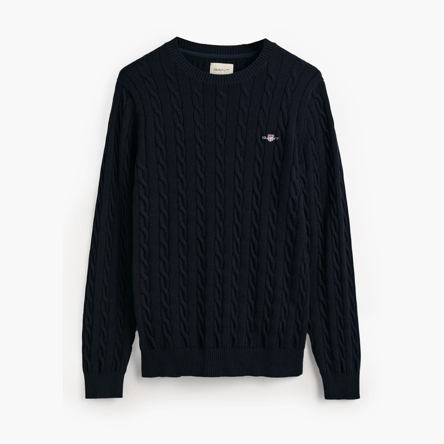 Men T-Shirts Cab.Neck DarkBlue Cotton GANT Men T-Shirts Cab.Neck DarkBlue Cotton GANT