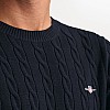 Men T-Shirts Cab.Neck DarkBlue Cotton GANT Men T-Shirts Cab.Neck DarkBlue Cotton GANT