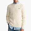 Men T-Shirts Cab.Neck Beige Cotton GANT