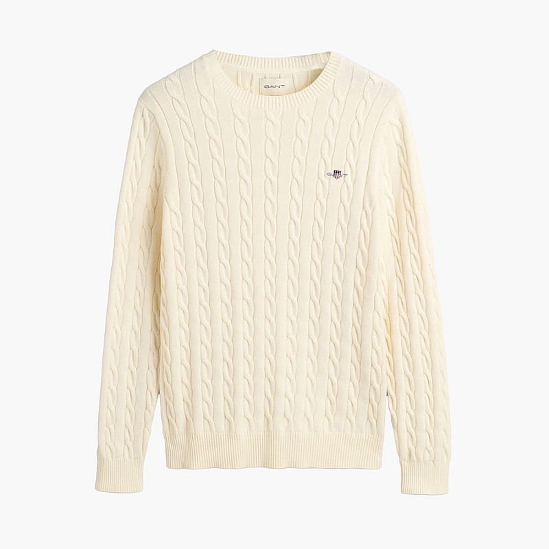 Men T-Shirts Cab.Neck Beige Cotton GANT