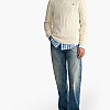 Men T-Shirts Cab.Neck Beige Cotton GANT