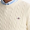 Men T-Shirts Cab.Neck Beige Cotton GANT