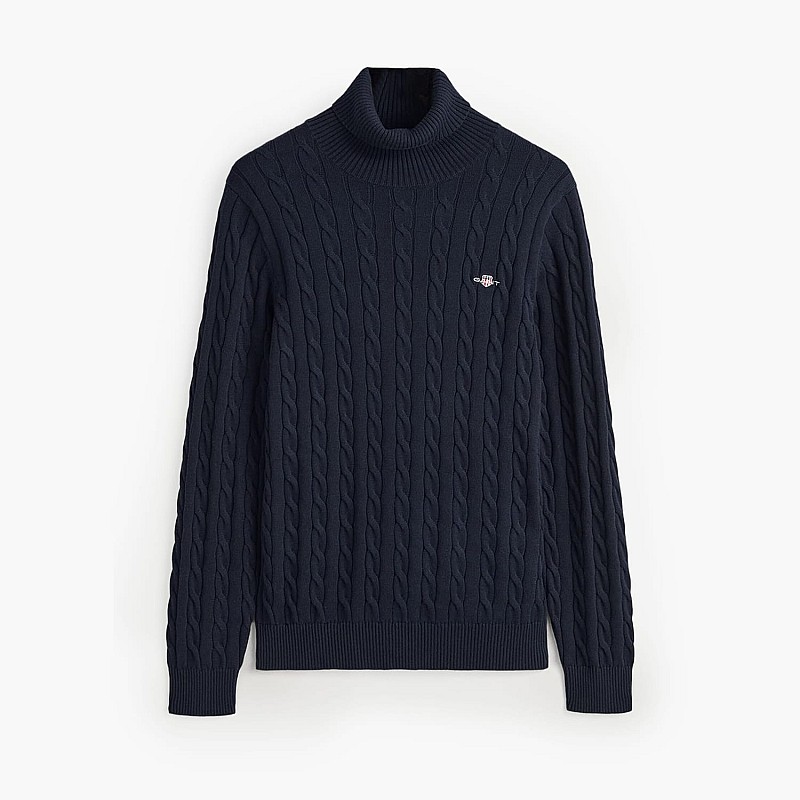 Men T-Shirts Cable.Turtle DarkBlue Cotton GANT