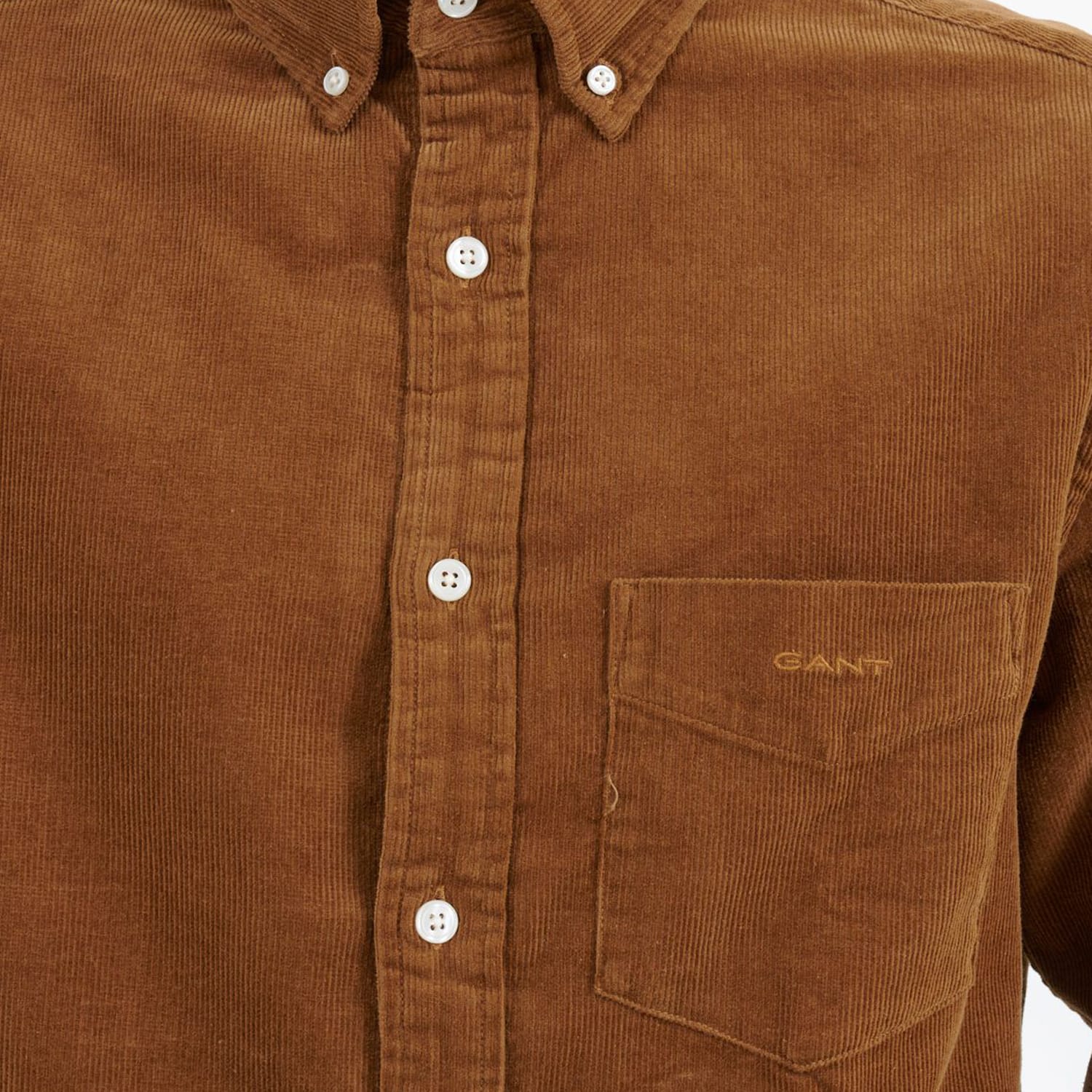 Men Shirts Cord.Shirt.2 Brown Cotton GANT Men Shirts Cord.Shirt.2 Brown Cotton GANT