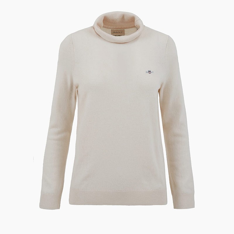 Γυναικείες Μπλούζες - Τοπ Extrafine.Sweater Μπεζ Μαλλί GANT