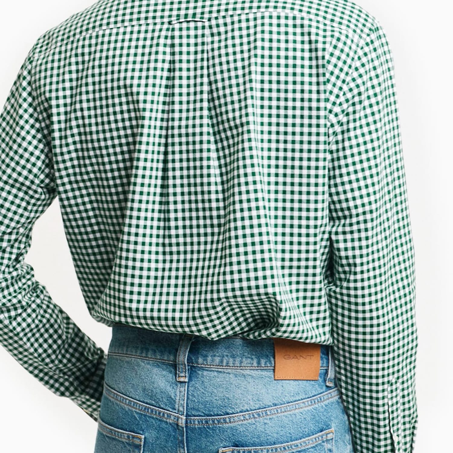 Men Shirts Pop.Gingham Green Cotton GANT Men Shirts Pop.Gingham Green Cotton GANT