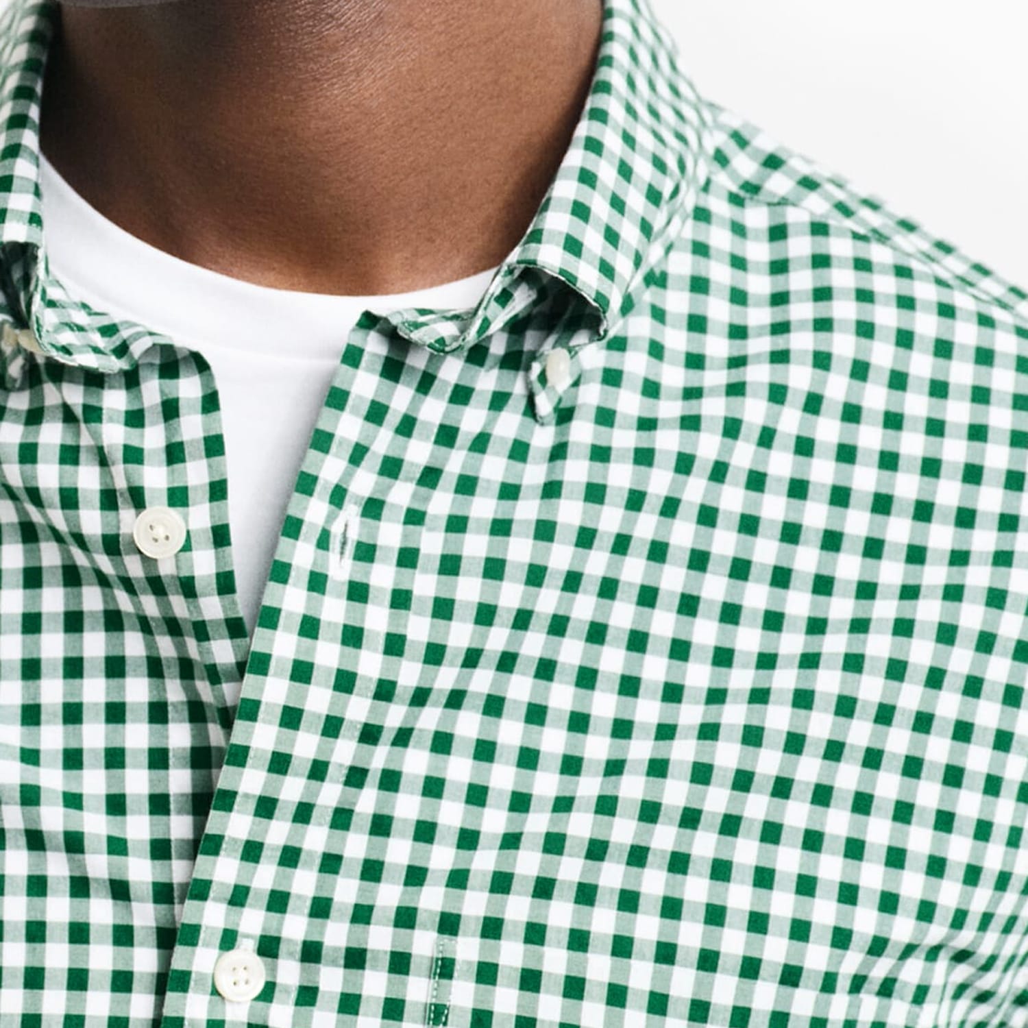 Men Shirts Pop.Gingham Green Cotton GANT Men Shirts Pop.Gingham Green Cotton GANT
