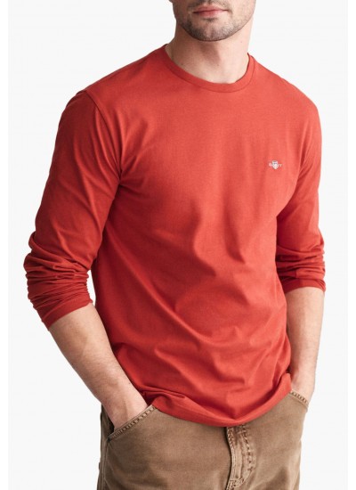 Ανδρικές Μπλούζες Ls.Crew.Top Άσπρο Βαμβάκι Ralph Lauren