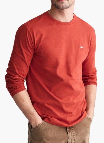 Ανδρικές Μπλούζες Ls.Crew.Top Άσπρο Βαμβάκι Ralph Lauren