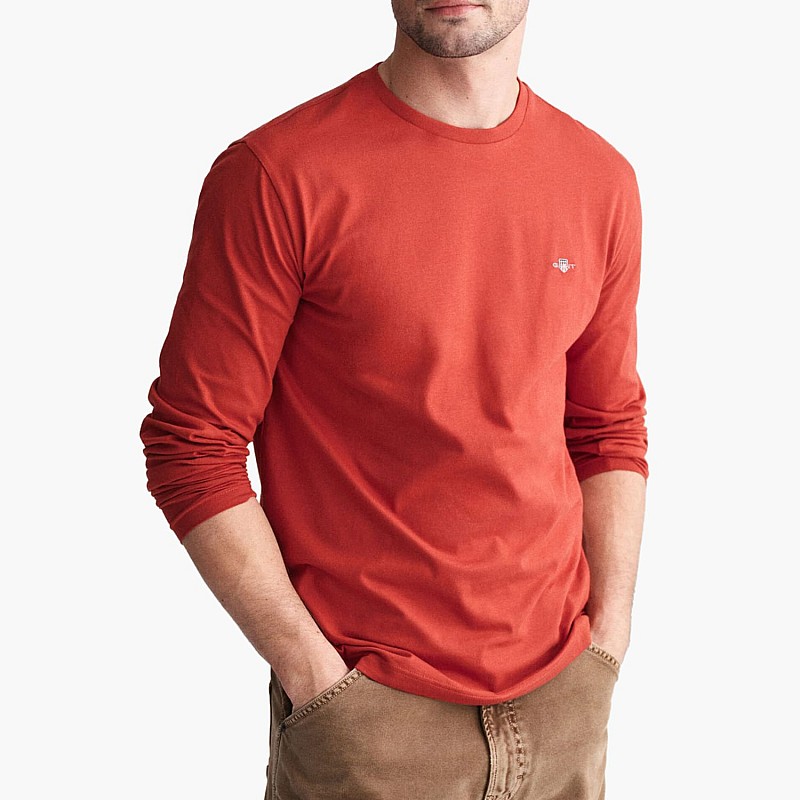 Men T-Shirts Reg.Ls Red Cotton GANT