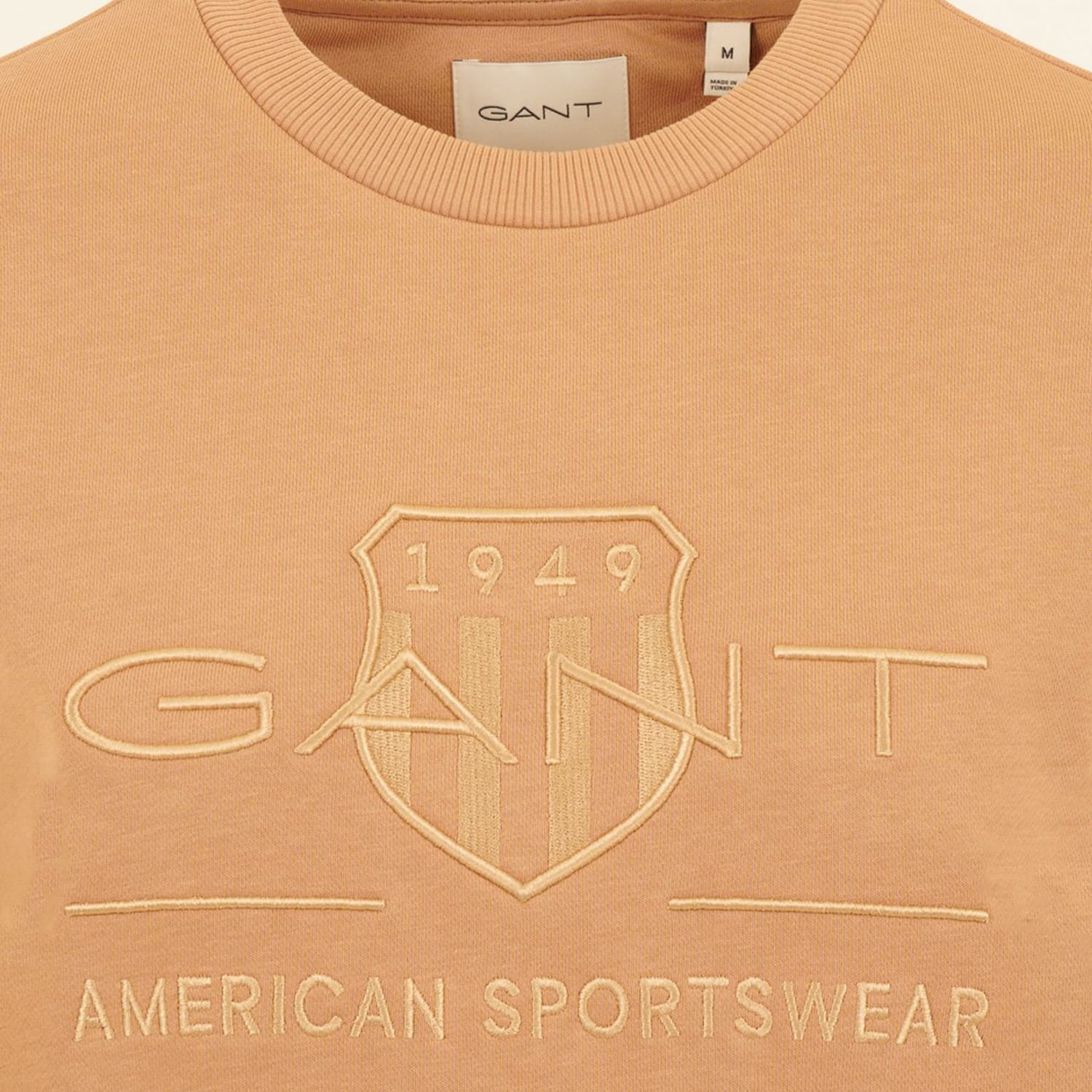 Women's Footers Reg.Sweat Beige Cotton GANT