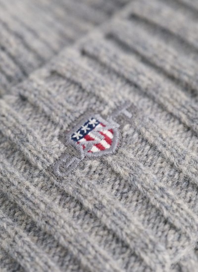 Ανδρικά Γάντια Knitted.Gloves Σκούρο Μπλε Μαλλί GANT