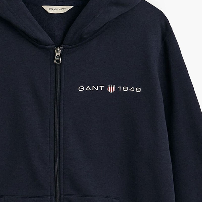 Women Cardigans Shield.Hoodie DarkBlue Cotton GANT