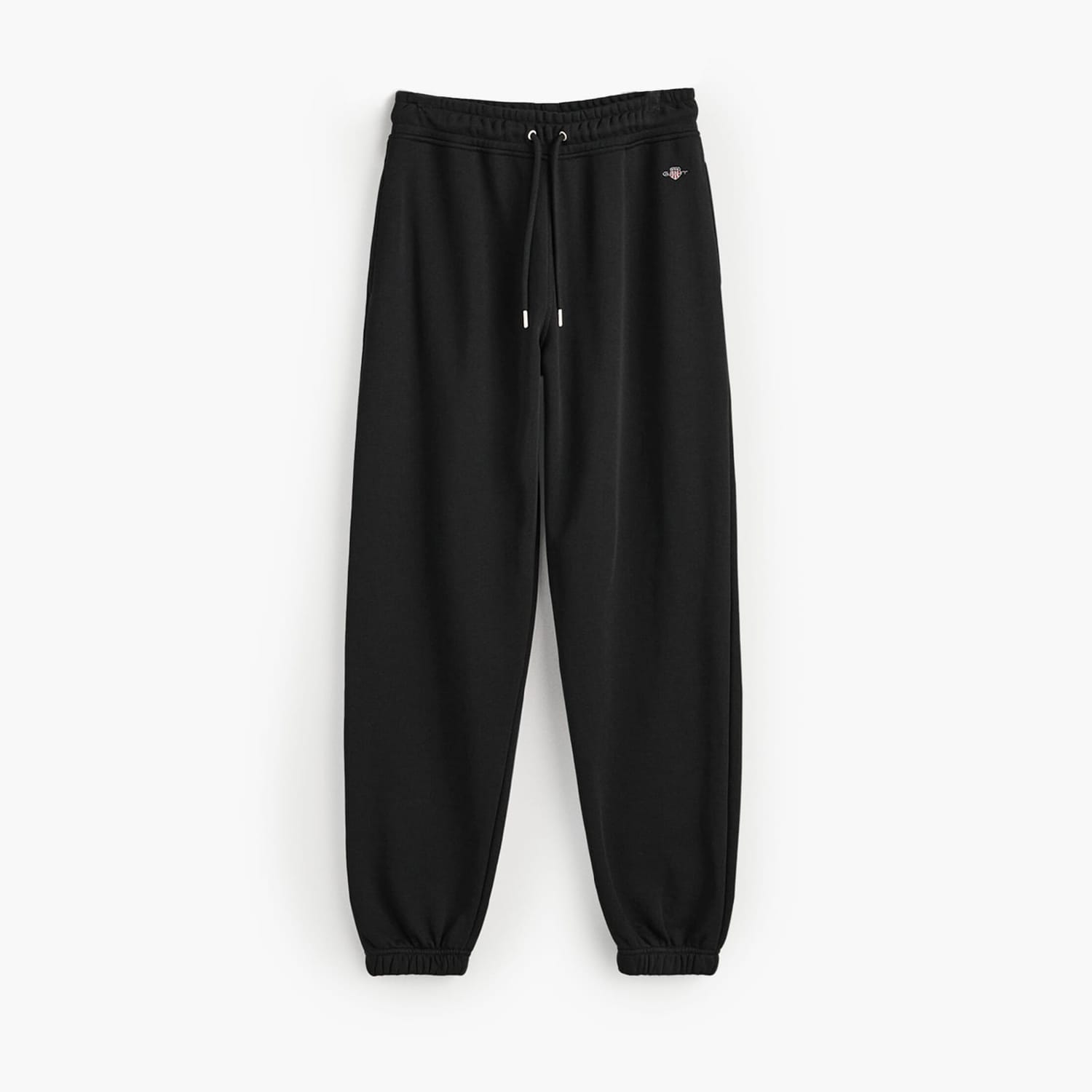 Γυναικεία Παντελόνια Shield.Pants Μαύρο Βαμβάκι GANT