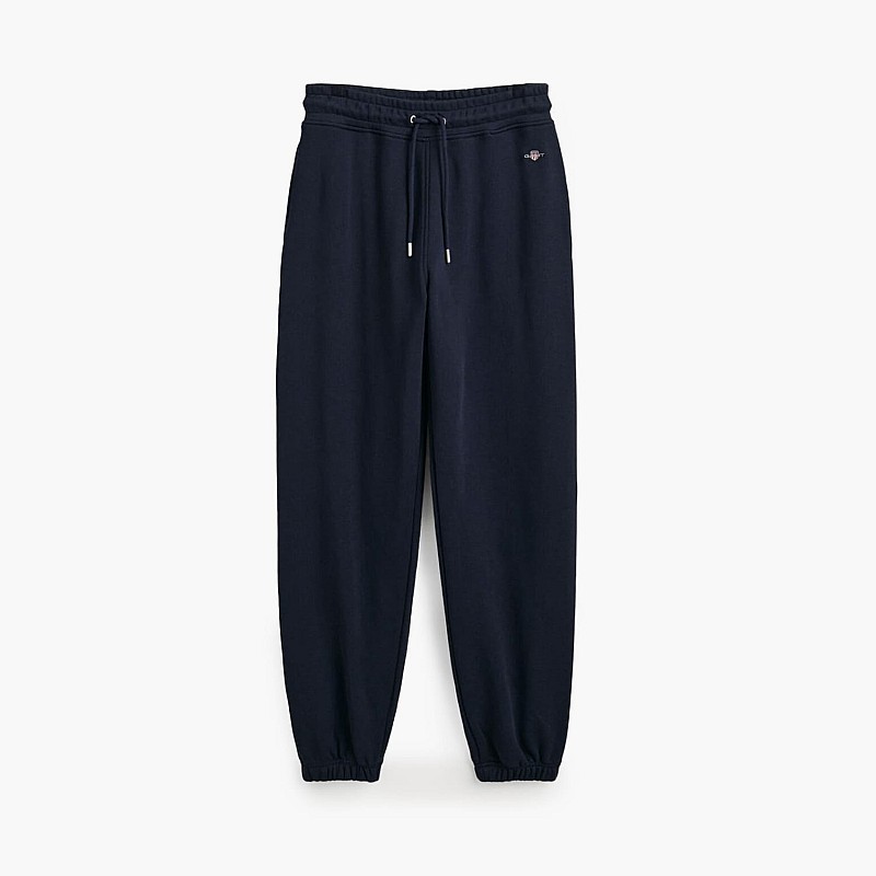 Women Trousers Shield.Pants DarkBlue Cotton GANT