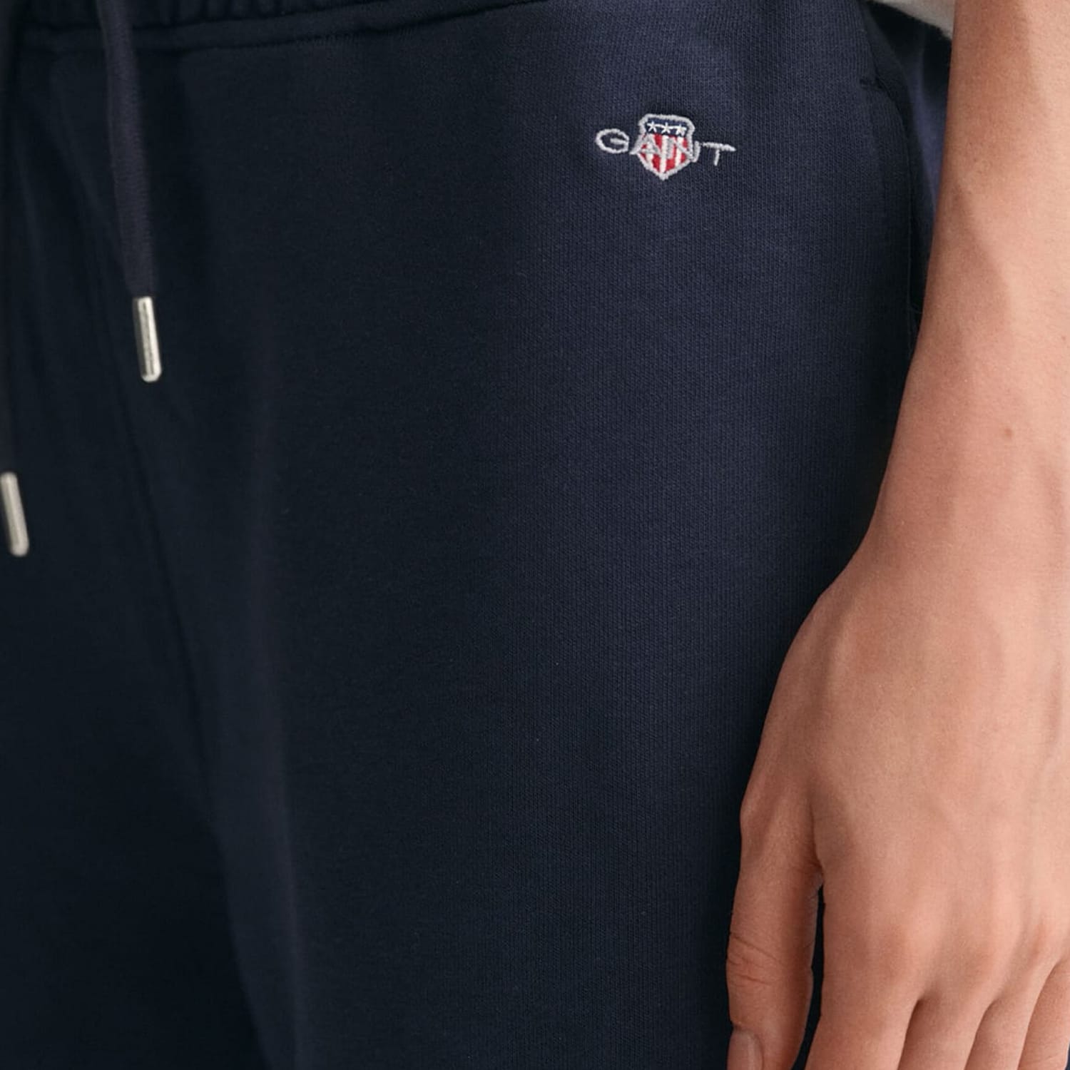 Women Trousers Shield.Pants DarkBlue Cotton GANT