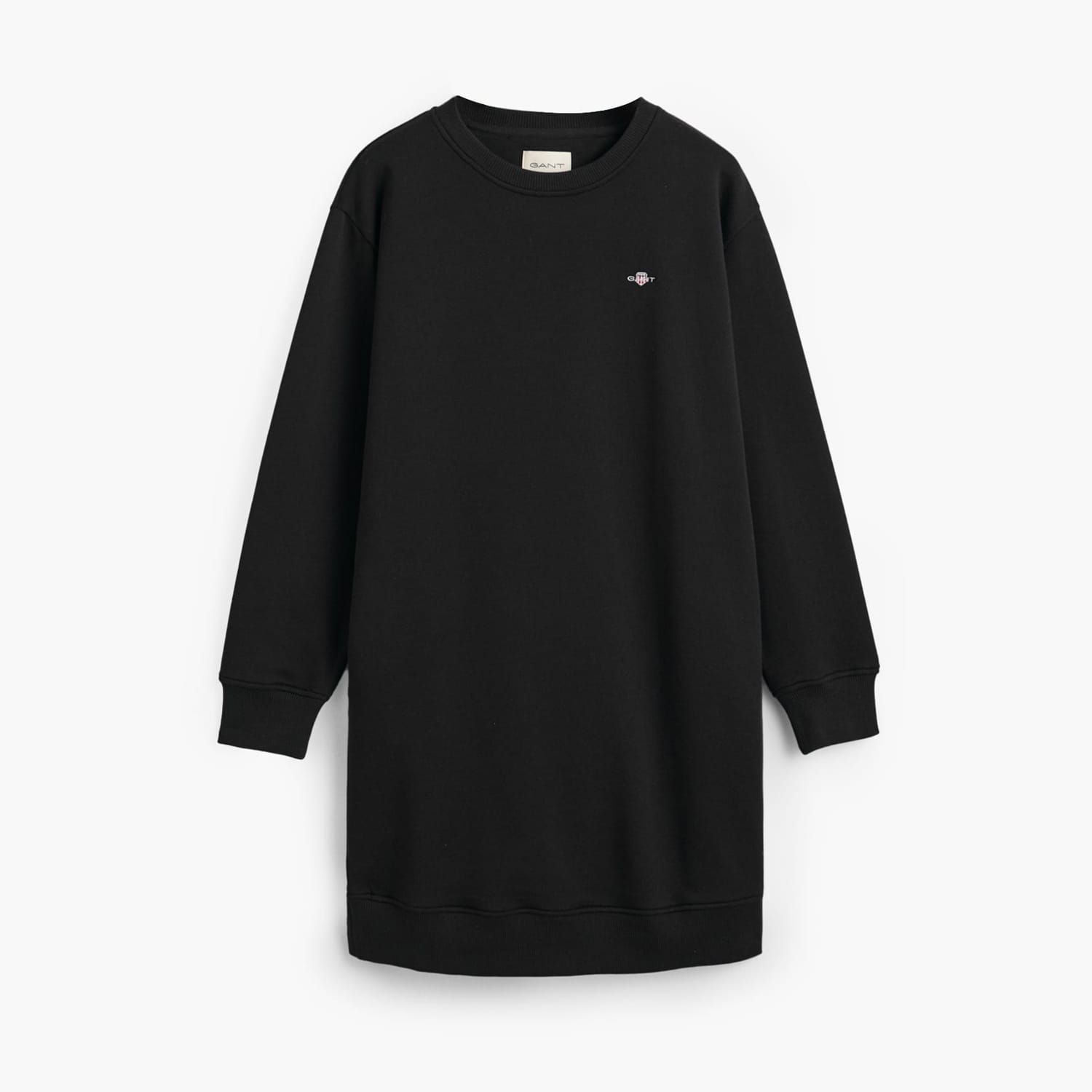 Γυναικεία Φορέματα - Ολόσωμες Φόρμες Sweat.Dress Μαύρο Βαμβάκι GANT