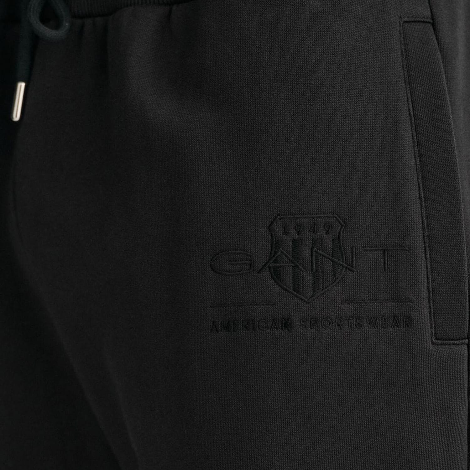 Ανδρικά Παντελόνια Tonal.Pants Μαύρο Βαμβάκι GANT Ανδρικά Παντελόνια Tonal.Pants Μαύρο Βαμβάκι GANT