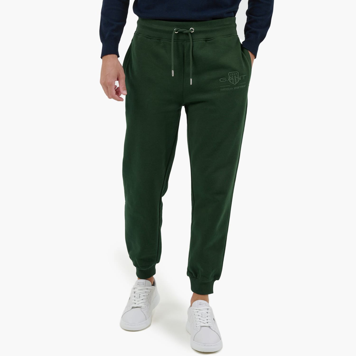 Ανδρικά Παντελόνια Tonal.Pants Πράσινο Βαμβάκι GANT