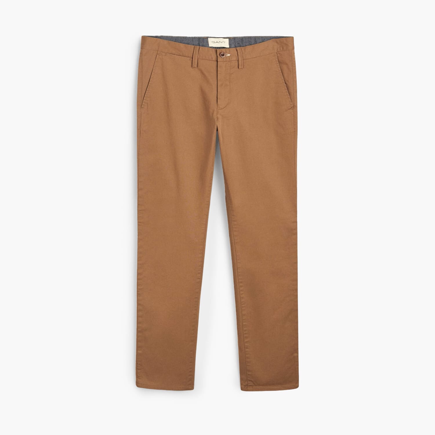 Ανδρικά Παντελόνια Twill.Chino Καφέ Βαμβάκι GANT