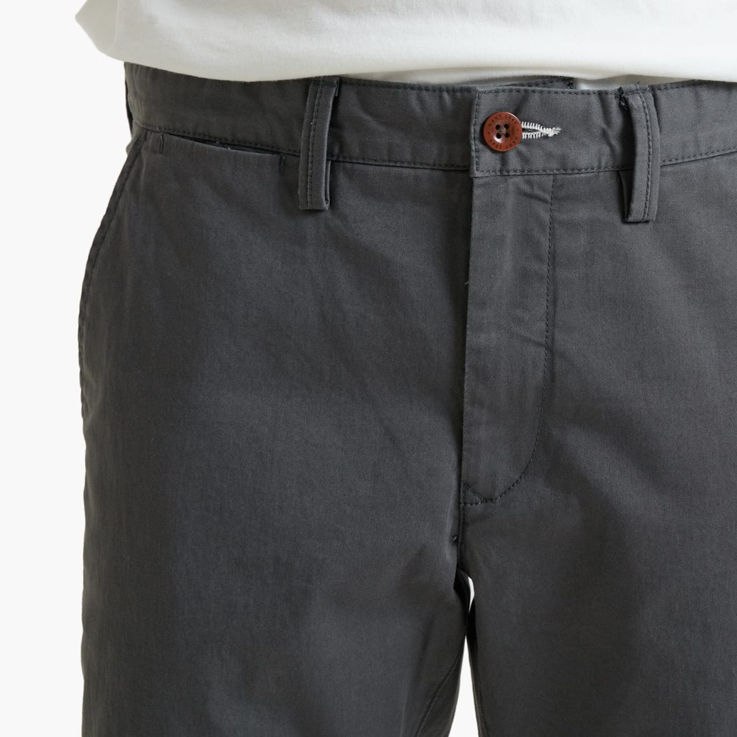 Ανδρικά Παντελόνια Twill.Chino Γκρι Βαμβάκι GANT Ανδρικά Παντελόνια Twill.Chino Γκρι Βαμβάκι GANT