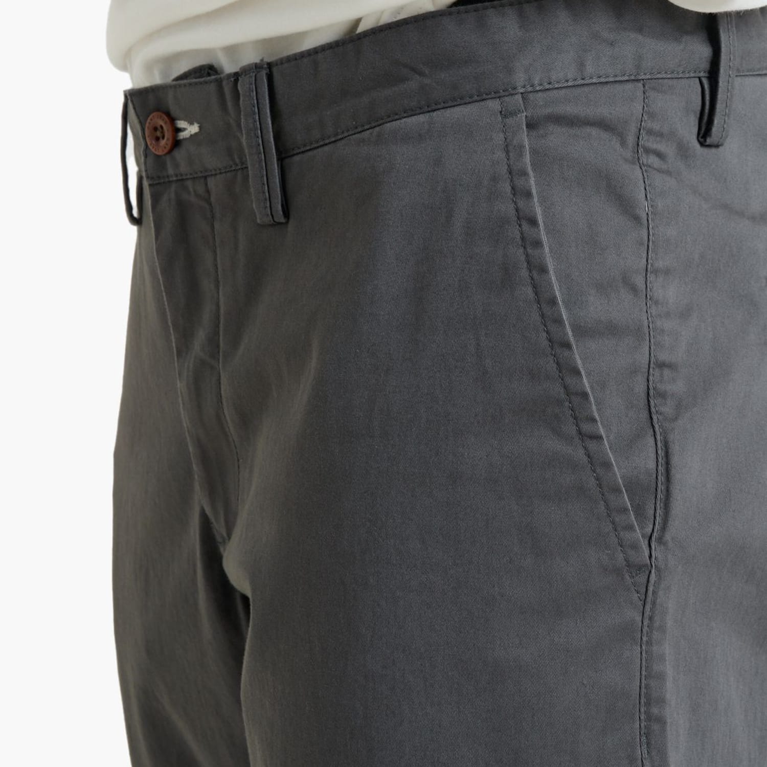 Ανδρικά Παντελόνια Twill.Chino Γκρι Βαμβάκι GANT Ανδρικά Παντελόνια Twill.Chino Γκρι Βαμβάκι GANT